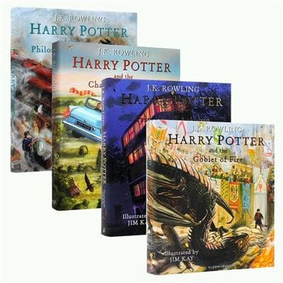کتاب انگليسی Harry Potter 1-4 Illustrated