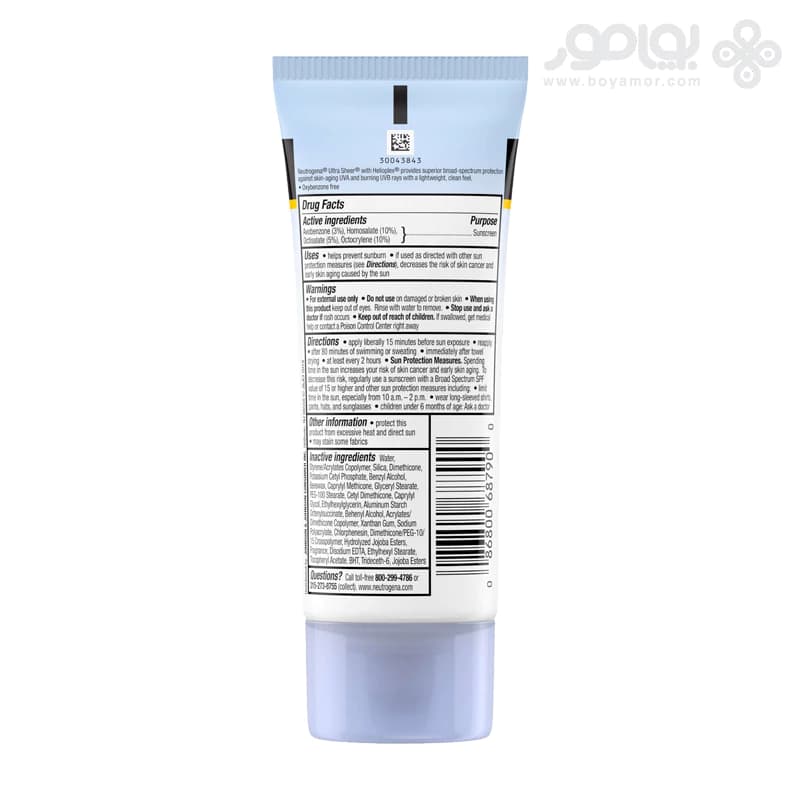 ضد آفتاب نوتروژینا مدل ULTRA SHEER حاوی SPF55 حجم 88 میل — تصویر ۵