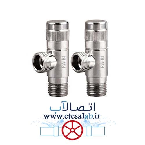 شیر پیسوار ربع گرد ریابی دسته آبکاری برنج سایز 1/2*1/2