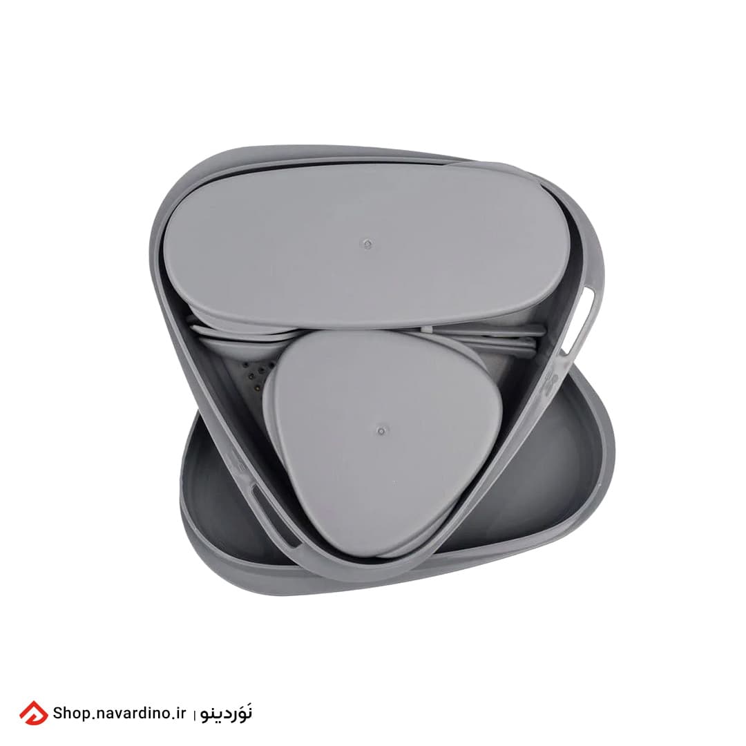 ست ظروف 8 تکه لایف کمپ (لانچ کیت مثلثی) LunchKit Lifecamp