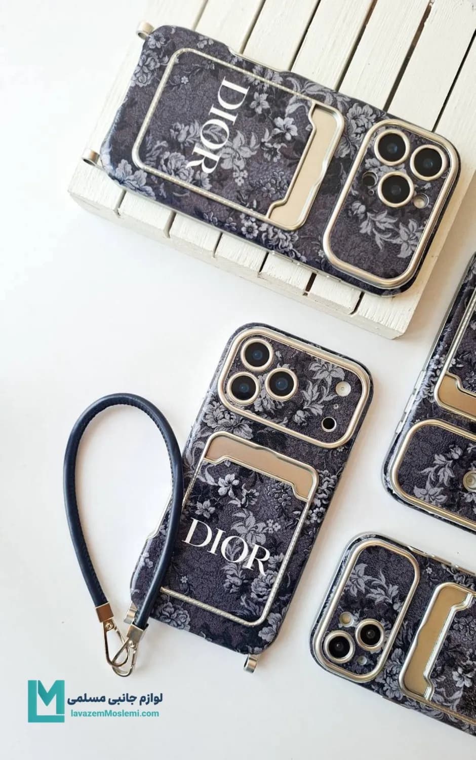 قاب گوشی جاکارتی دار Dior کد C3982 | لوازم جانبی مسلمی