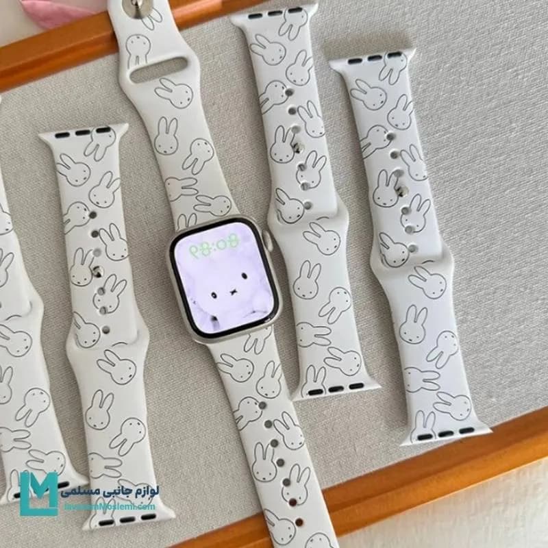 بند اپل واچ سیلیکونی بانی اسکچ کد W1194 | لوازم جانبی مسلمی