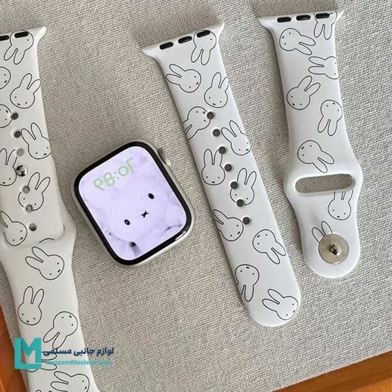 بند اپل واچ سیلیکونی بانی اسکچ کد W1194 | لوازم جانبی مسلمی — تصویر ۲