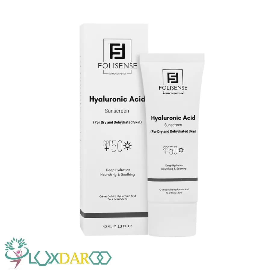 کرم ضد آفتاب هیالورونیک اسید فولی سنس SPF50+