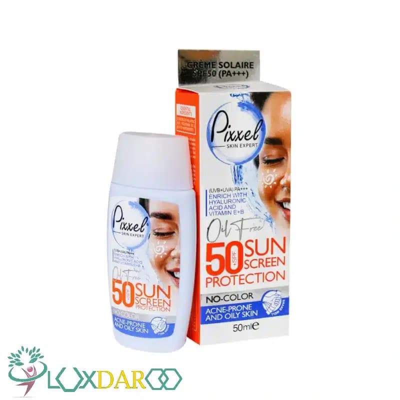 کرم ضد آفتاب بژ طبیعی پوست چرب پیکسل SPF50