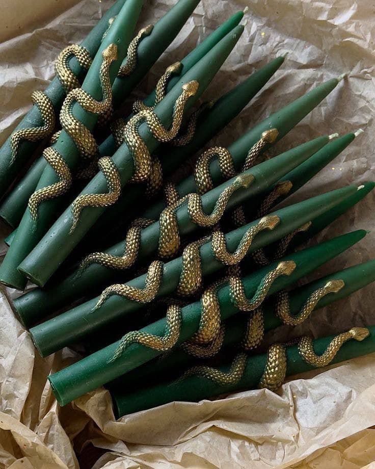 مدل سه بعدی شمع قلمی طرح مار کد01 (STL) — تصویر ۴
