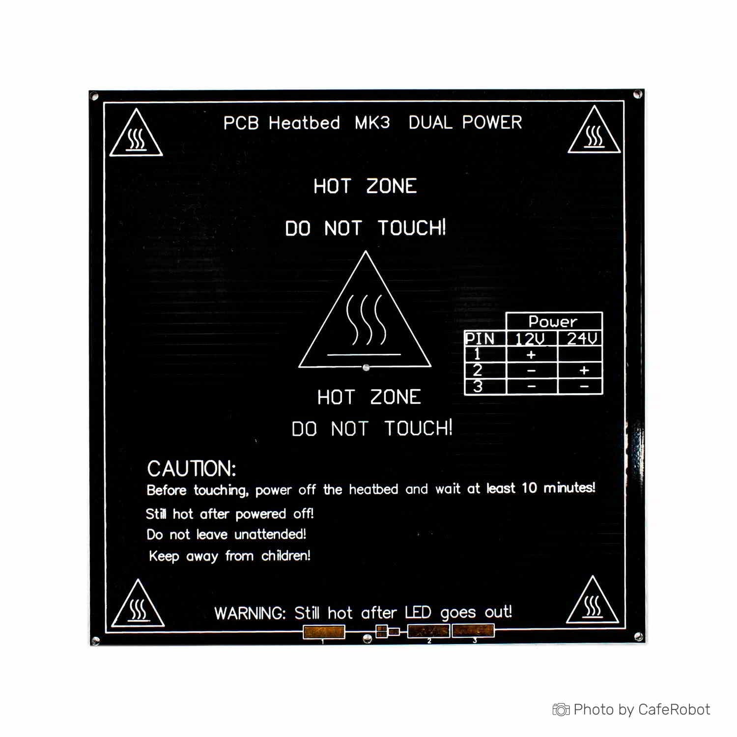 هیت بد ( PCB Heated Bed ) 220×220 تمام آلمینیومی MK3 ویژه پرینترهای سه بعدی — تصویر ۶