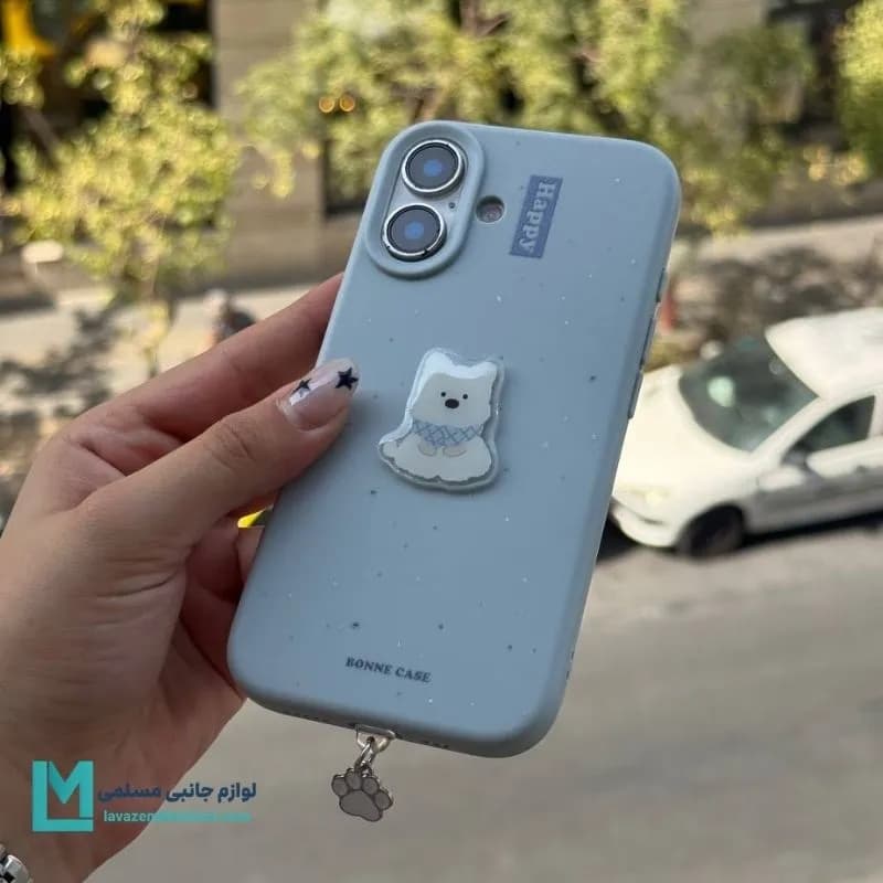 قاب گوشی فانتزی سگ برجسته همراه پلاگ سوکت کد C3633 | لوازم جانبی مسلمی — تصویر ۴