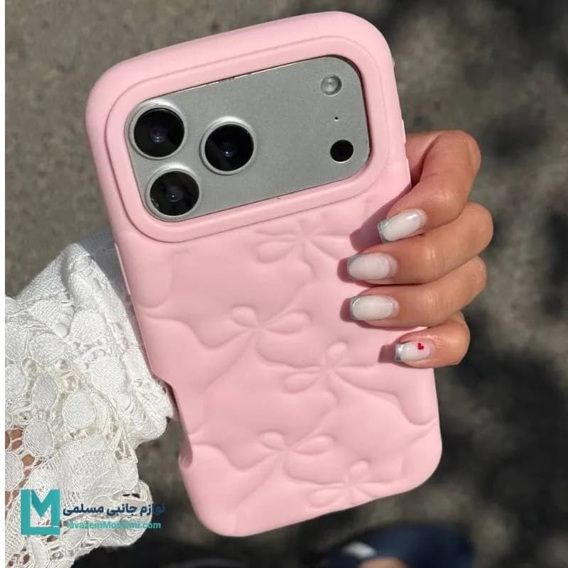 قاب گوشی دخترانه پاپيون سیلیکونی مينيمال کد C3631 | لوازم جانبی مسلمی — تصویر ۲