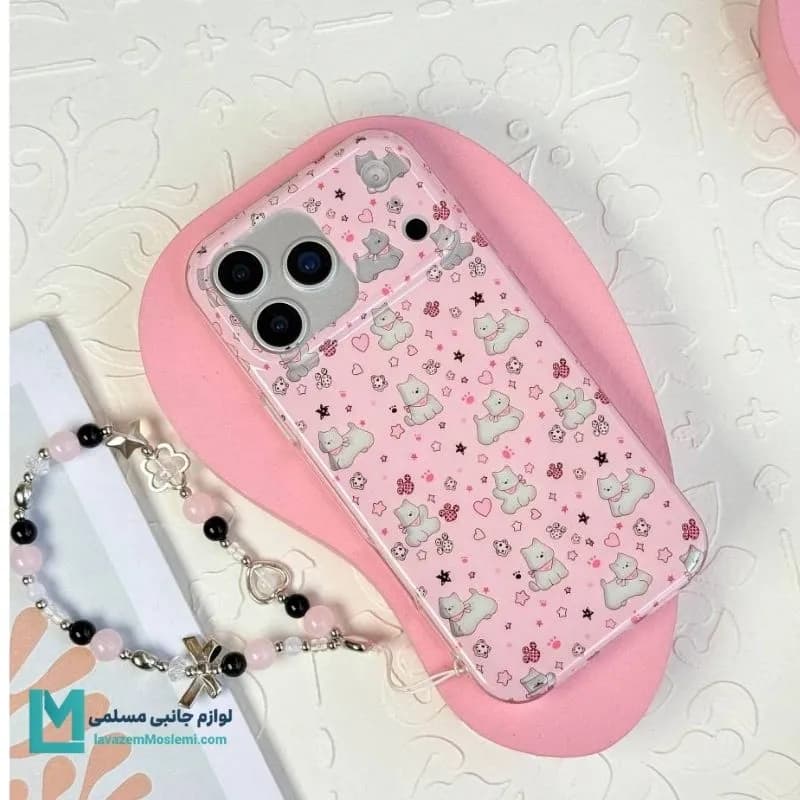 قاب گوشی فانتزی Pink Paws کد C3630 | لوازم جانبی مسلمی