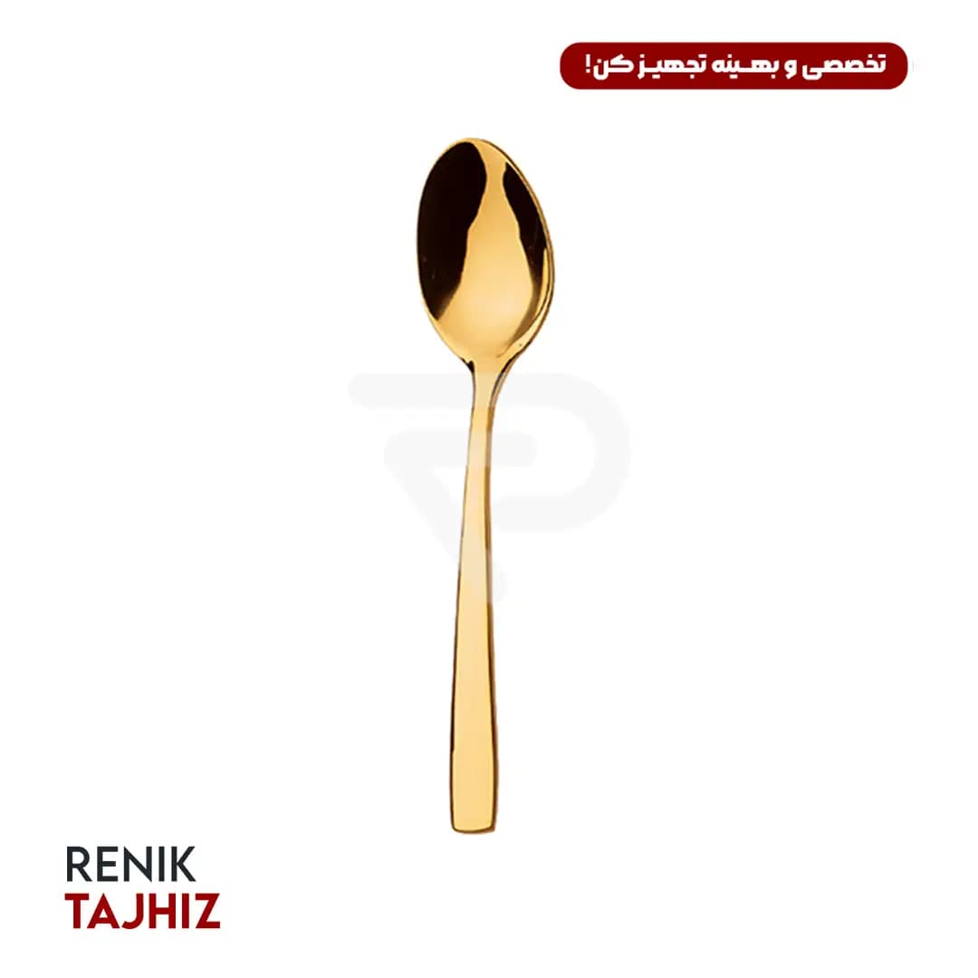 سرویس ۹۸ پارچه فلورانس طلایی PVD جعبه کادویی — تصویر ۳