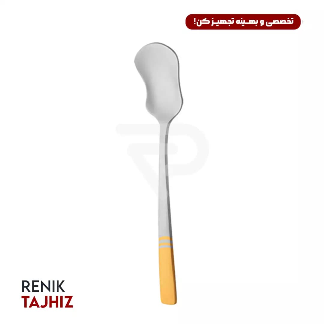 قاشق بستنی خوری فلورانس طلائی ۶ عدد — تصویر ۲