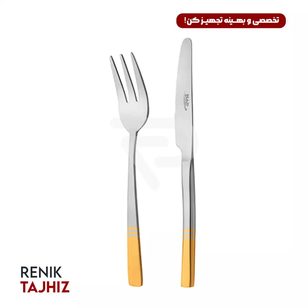 سرویس ۸۶ پارچه فلورانس طلائی ( جعبه سفید ) — تصویر ۳