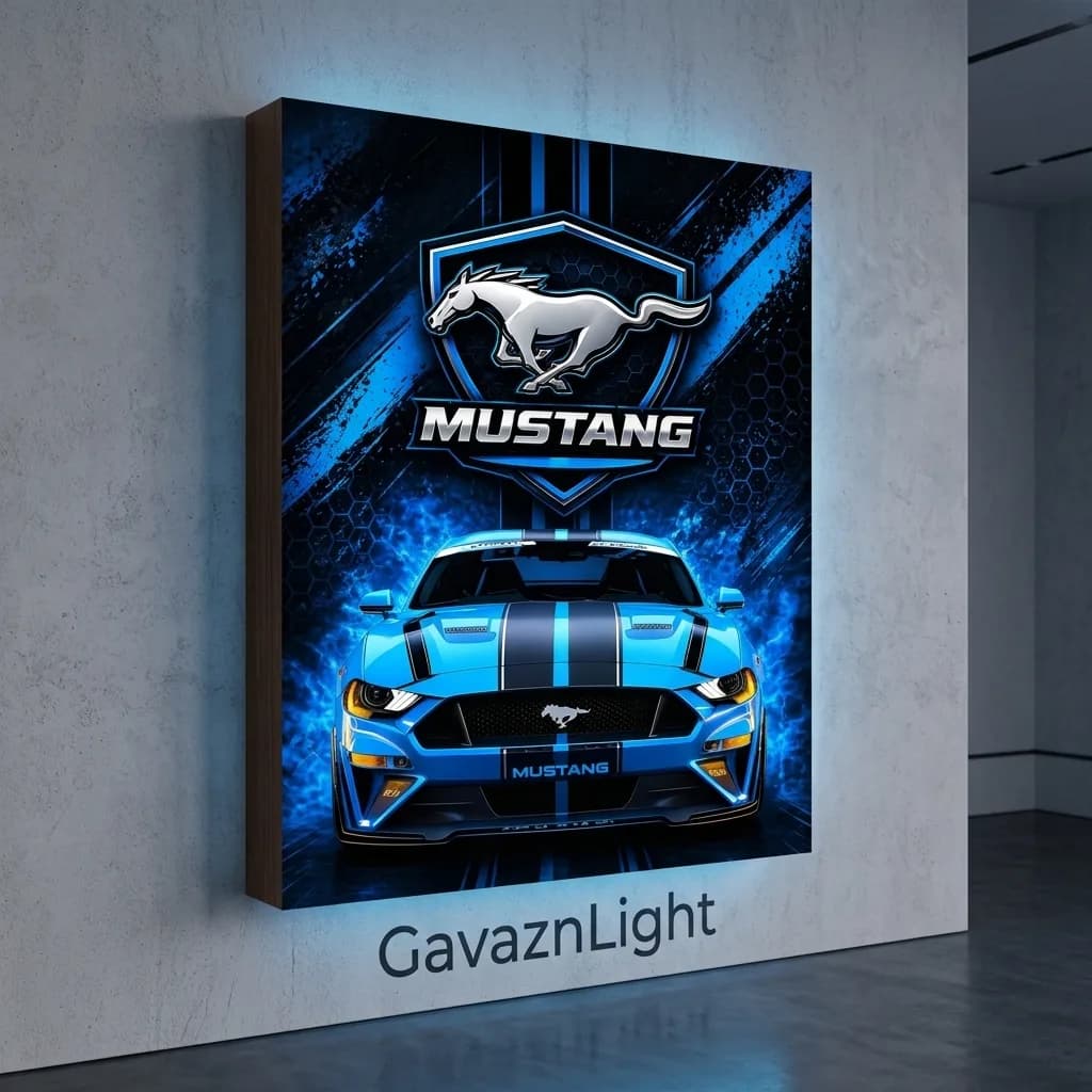 تابلو شاسی ماشین Ford Mustang