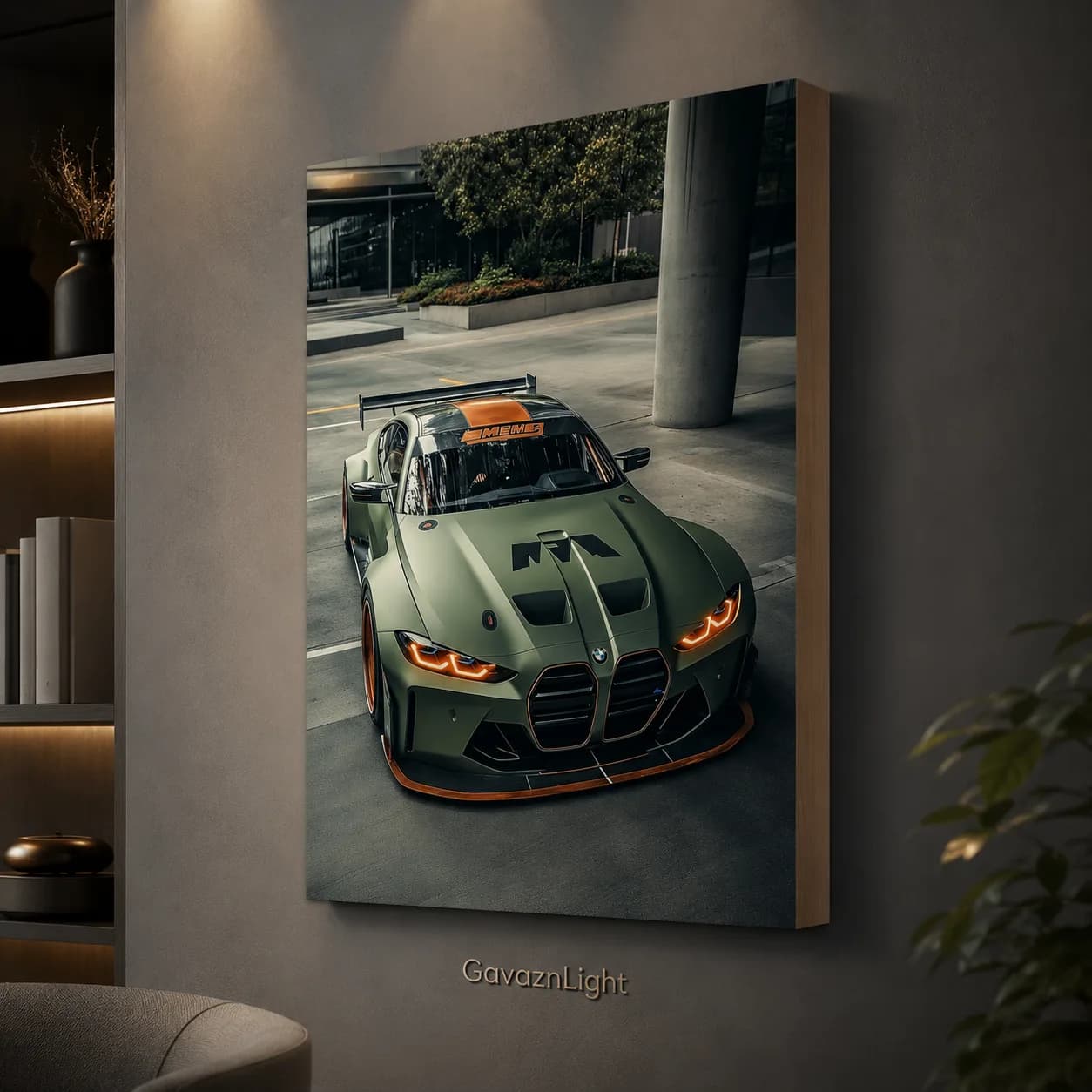 تابلو شاسی ماشین bmw m4 سبز