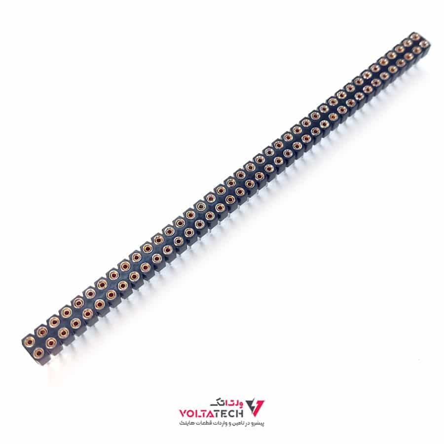 پین هدر مادگی 2×40 صاف نظامی 2.54mm