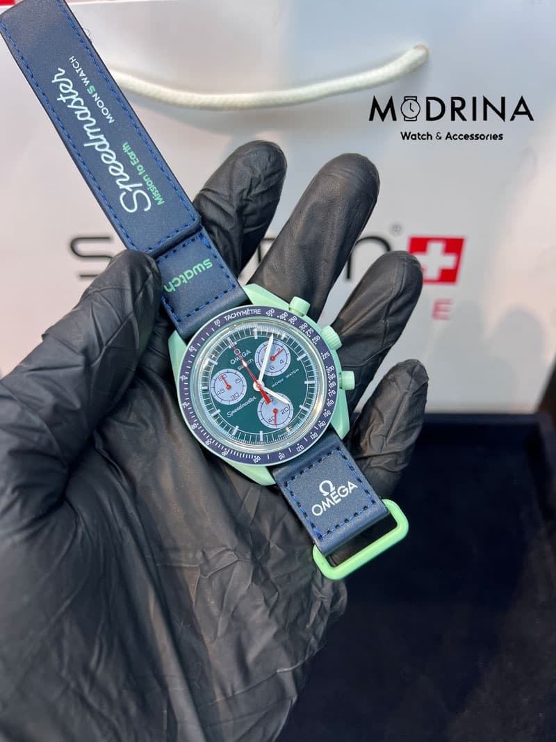 ساعت امگا سواچ زمین OMEGA X SWATCH MOON PHASE