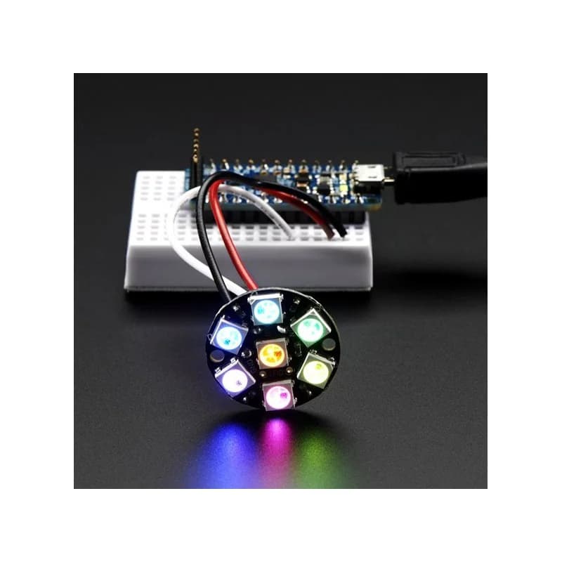 ماژول LED RGB هفت تایی WS2812 — تصویر ۵
