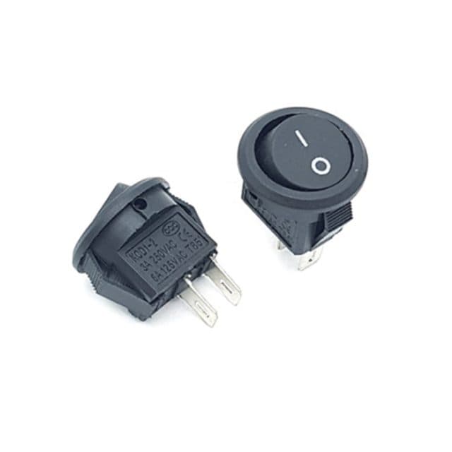 کلید راکر گرد دو حالته 2 پین کوچک KCD1-601S — تصویر ۲