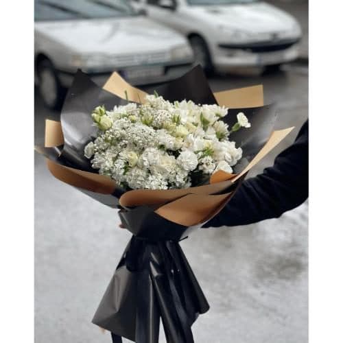 گل تسلیت آبرومند و بزرگ به مناسبت درگذشت پدر شهید 9666