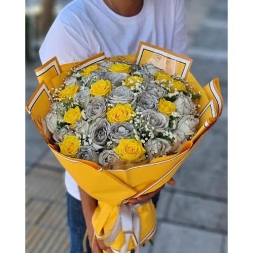 گل و گلدان هدیه روز مادر برای مادر شوهر 9544