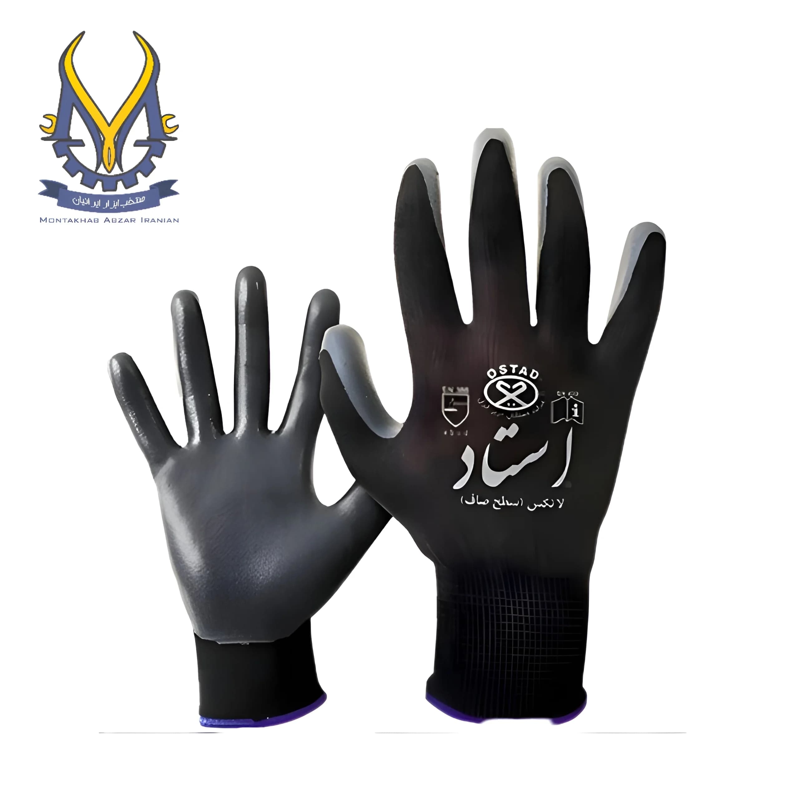 دستکش کف مواد لاتکس برند استاد کار