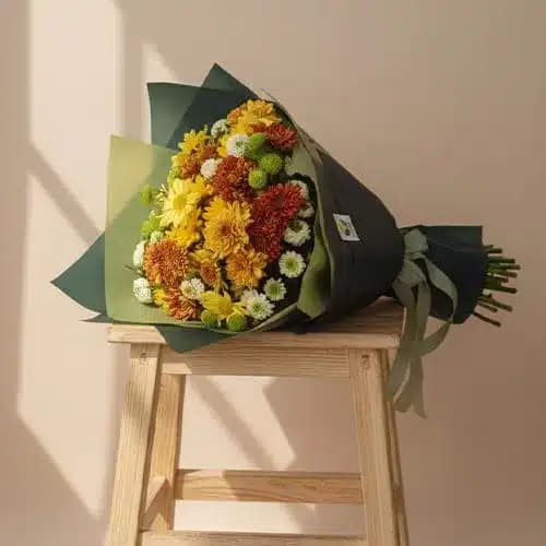 دسته گل پاییزه داودی – موژان|گلفروشی آنلاین