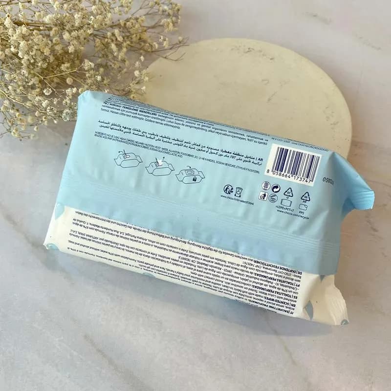 دستمال مرطوب چیکو ۹۷ درصد آب Chicco بسته ۷۲ عددی — تصویر ۵