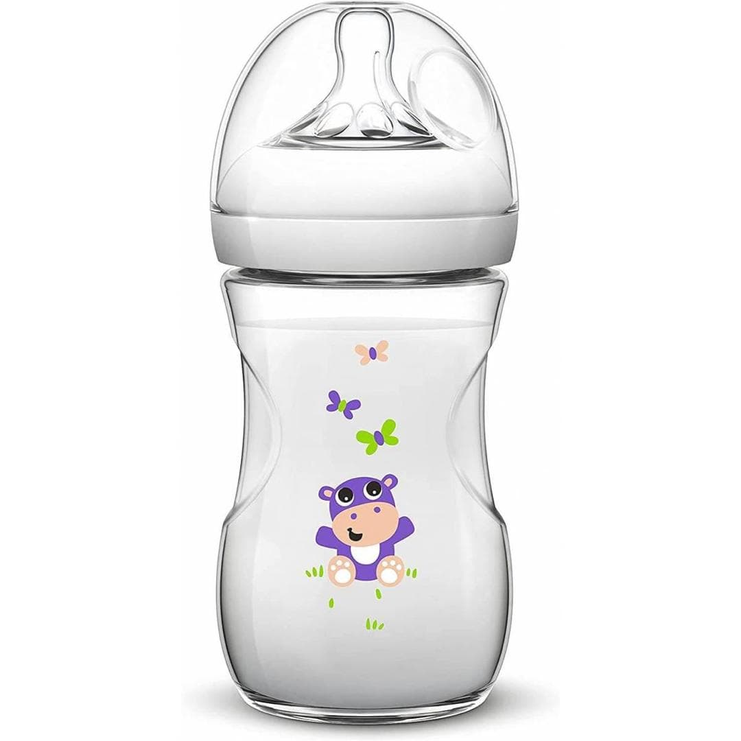 شیشه شیر اونت ۲۶۰ میل طرحدار نچرال Philips Avent طرح اسب آبی — تصویر ۲
