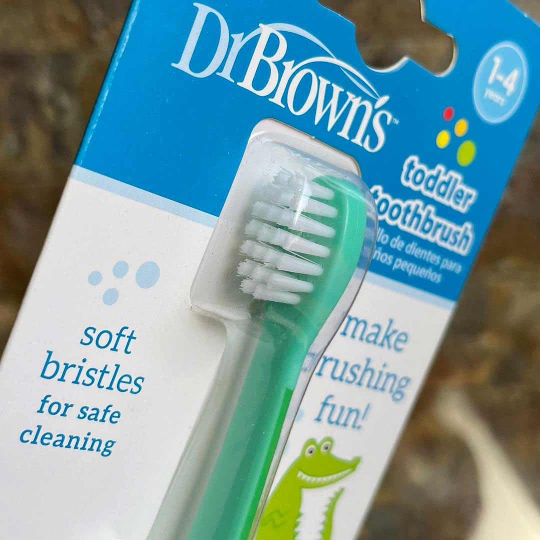 مسواک آموزشی دکتر براون طرح کروکدیل ۱ تا ۴ سال Dr Brown’s — تصویر ۳