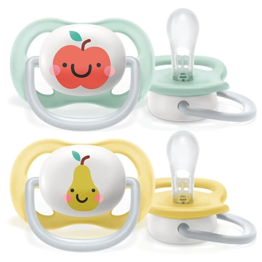 پستانک 2 عددی 0-6 ماه فیلیپس اونت Philips Avent طرح سیب و گلابی