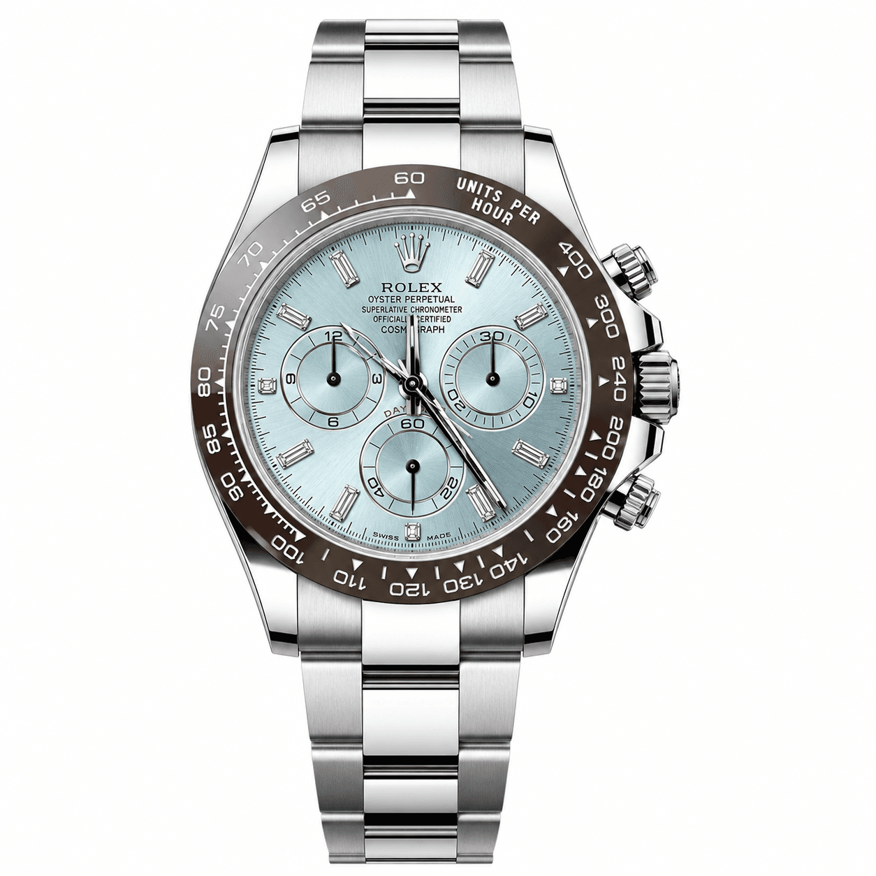 ساعت مچی رولکس دیتونا | Rolex Daytona | نقره ای-مشکی صفحه آبی آسمانی های کپی