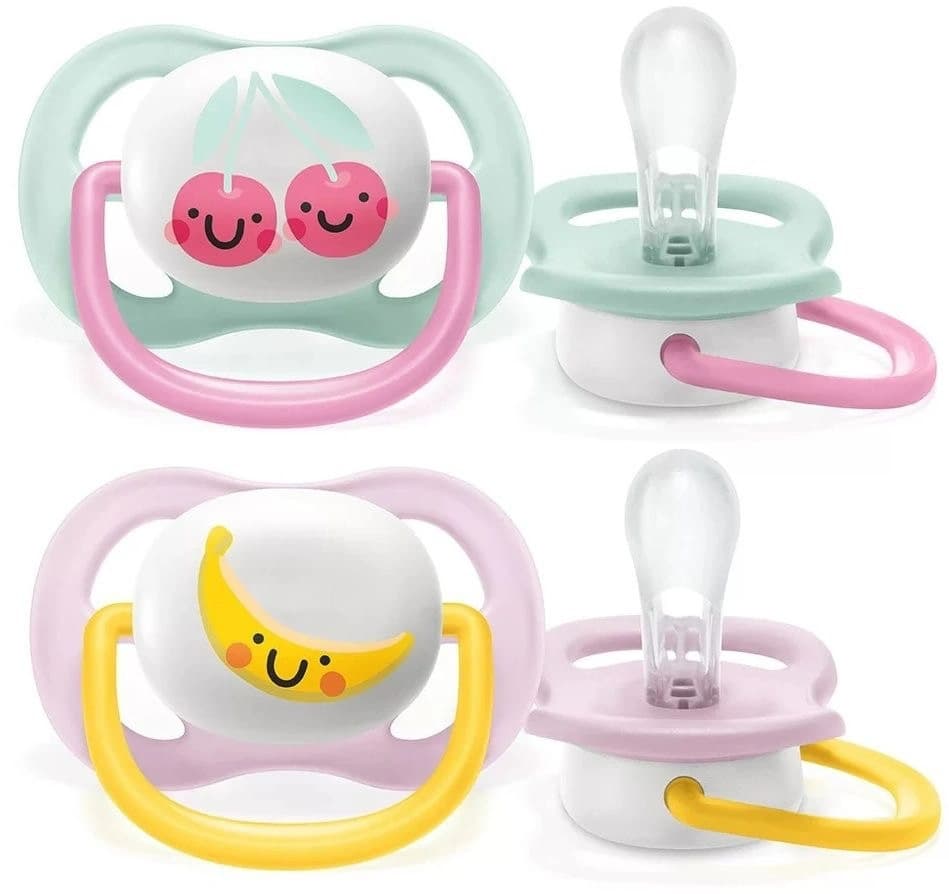 پستانک 2 عددی ۰-۶ ماه فیلیپس اونت Philips Avent طرح موز و آلبالو