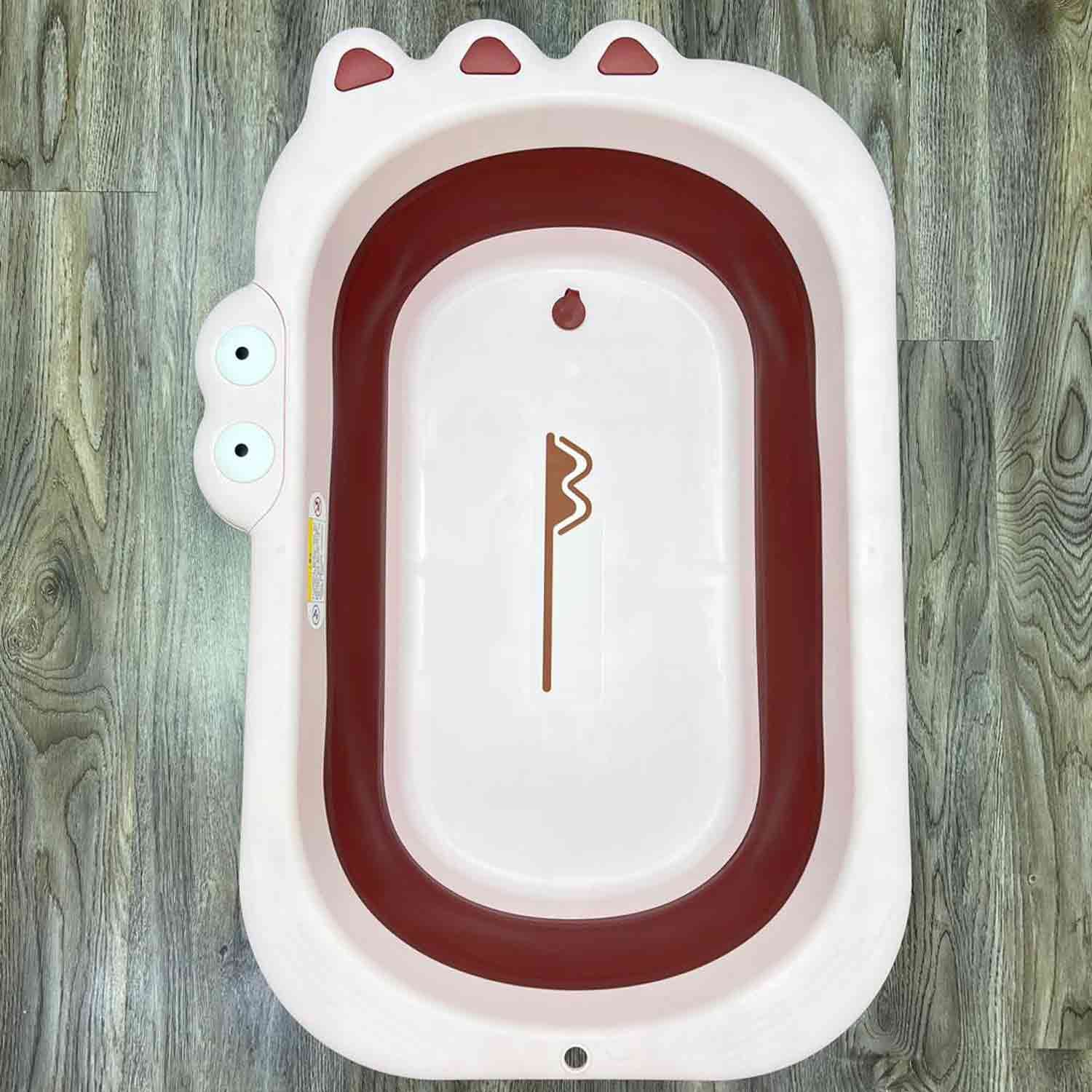 وان حمام پایه دار و تاشو نوزاد و کودک بیبی هود Babyhood طرح تمساح — تصویر ۴