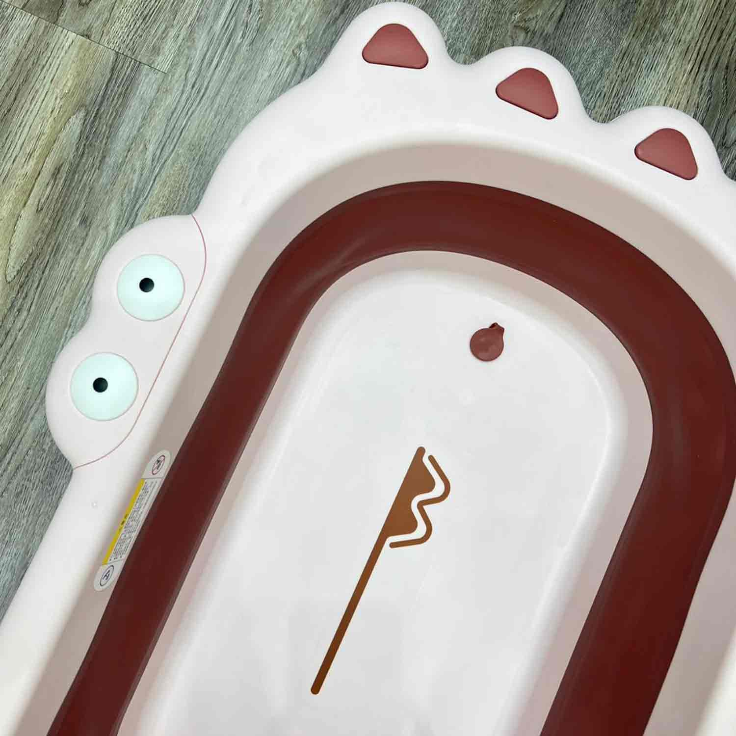 وان حمام پایه دار و تاشو نوزاد و کودک بیبی هود Babyhood طرح تمساح — تصویر ۵
