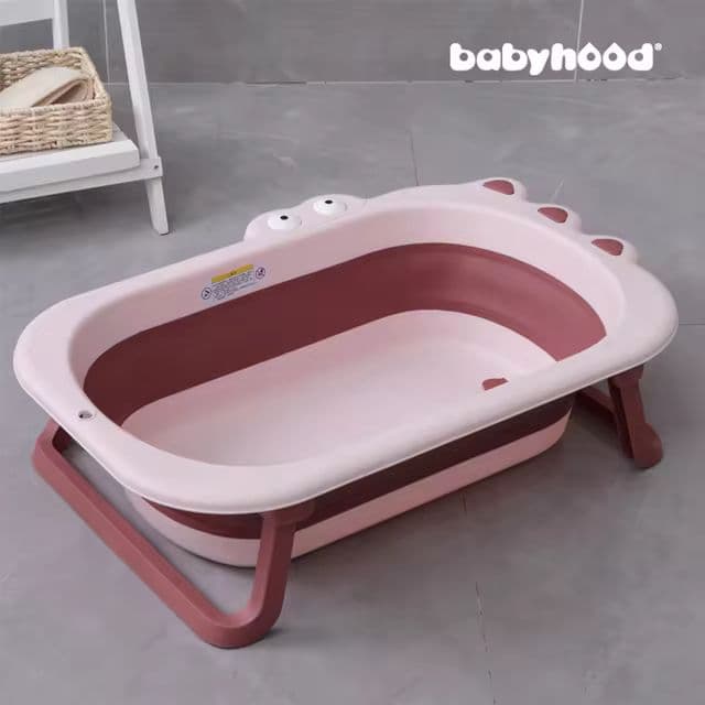 وان حمام پایه دار و تاشو نوزاد و کودک بیبی هود Babyhood طرح تمساح — تصویر ۳