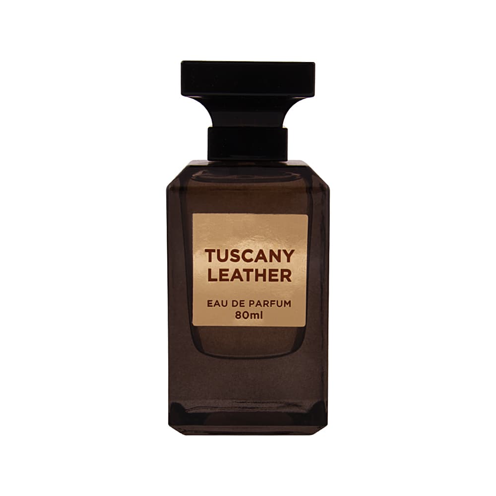 ادوپرفیوم مردانه TUSCANY LEATHER فراگرنس ورد Fragrance World حجم 80 میلی لیتر