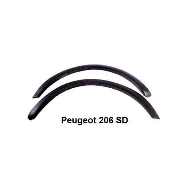 زه گلگیر پژو 206 صندوق دار (بسته 4 عددی) Peugeot | کد 4128