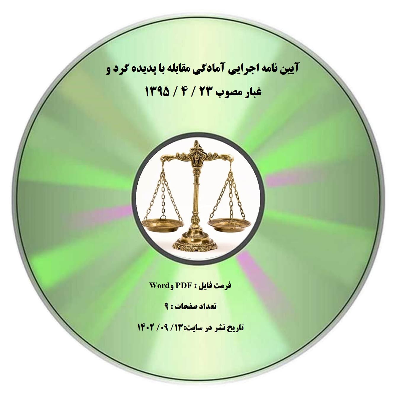 آیین نامه اجرایی آمادگی مقابله با پدیده گرد و غبار مصوب 23 / 4 / 1395