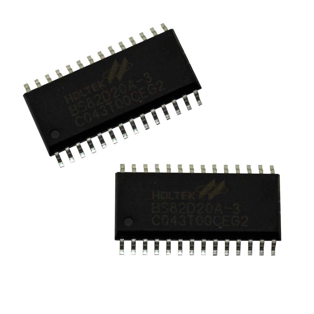 SMD آی سی میکرو کنترلر HOLTEK BS82D20A-3 پکیج SSOP28 — تصویر ۳