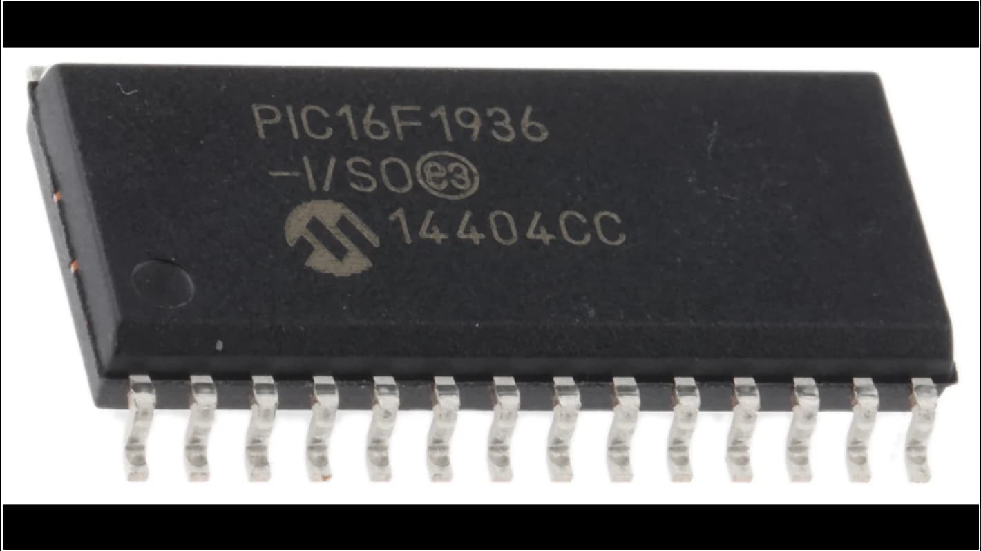SMD آی سی میکرو کنترلر PIC16F1936-I/SO پکیج SO28 — تصویر ۲