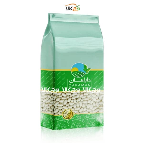 لوبیا سفید ارگانیک دارامان – 900 گرمی