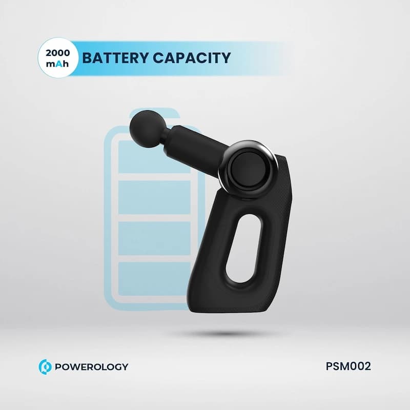 ماساژور تفنگی پاورولوژی مدل POWEROLOGY MASSAGE GUN PSM02 — تصویر ۴