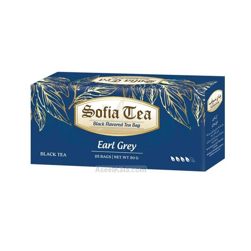 چای کیسه ای سوفیا Sofia معطر ارل گری تعداد 25 عددی — تصویر ۲