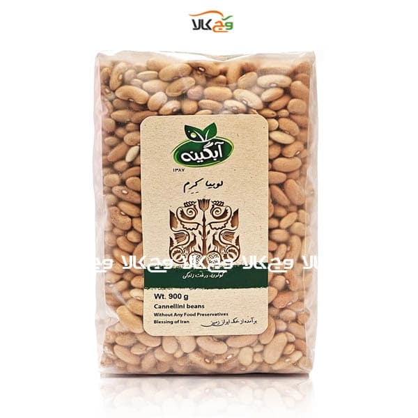 لوبیا کرم (کشاورزی) ارگانیک آبگینه – 900 گرمی
