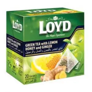 دمنوش لوید لیمو و عسل و زنجبیل بسته ۲۰ عددی – LOYD