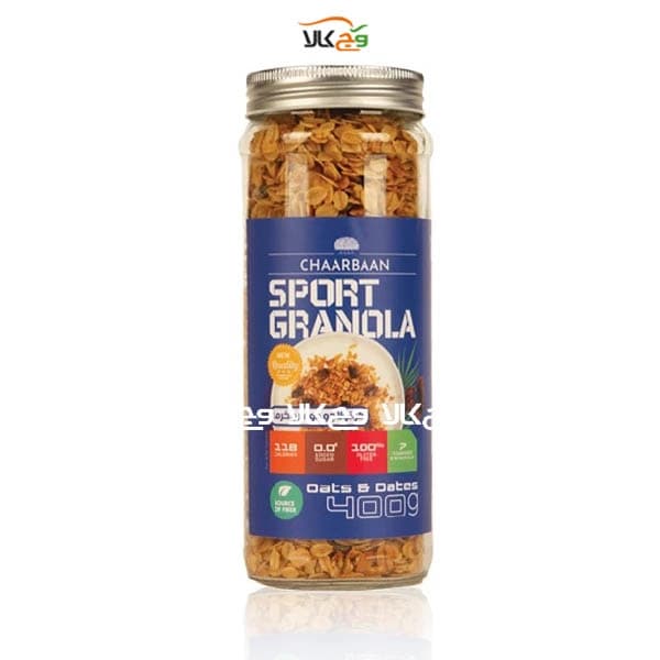 موسلی گرانولا جودوسر و خرما ورزشی چاربان – 380 گرمی