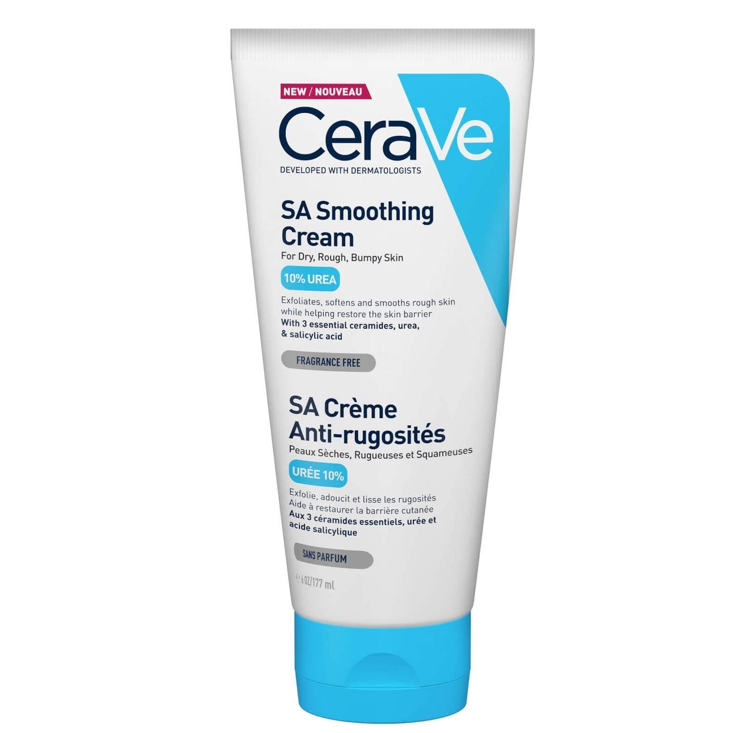 کرم مرطوب کننده قوی SA UREA 10% حجم 177 میلی لیتر سراوی CeraVe