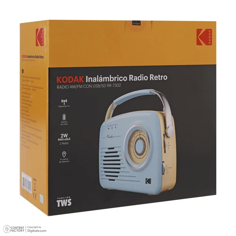اسپیکر بلوتوثی قابل حمل کداک مدل RR-7302 — تصویر ۵