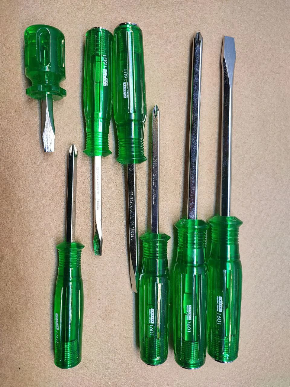 ست پیچ گوشتی 6 تایی اصلی وسل ژاپن ضربه خور 1607 — تصویر ۴